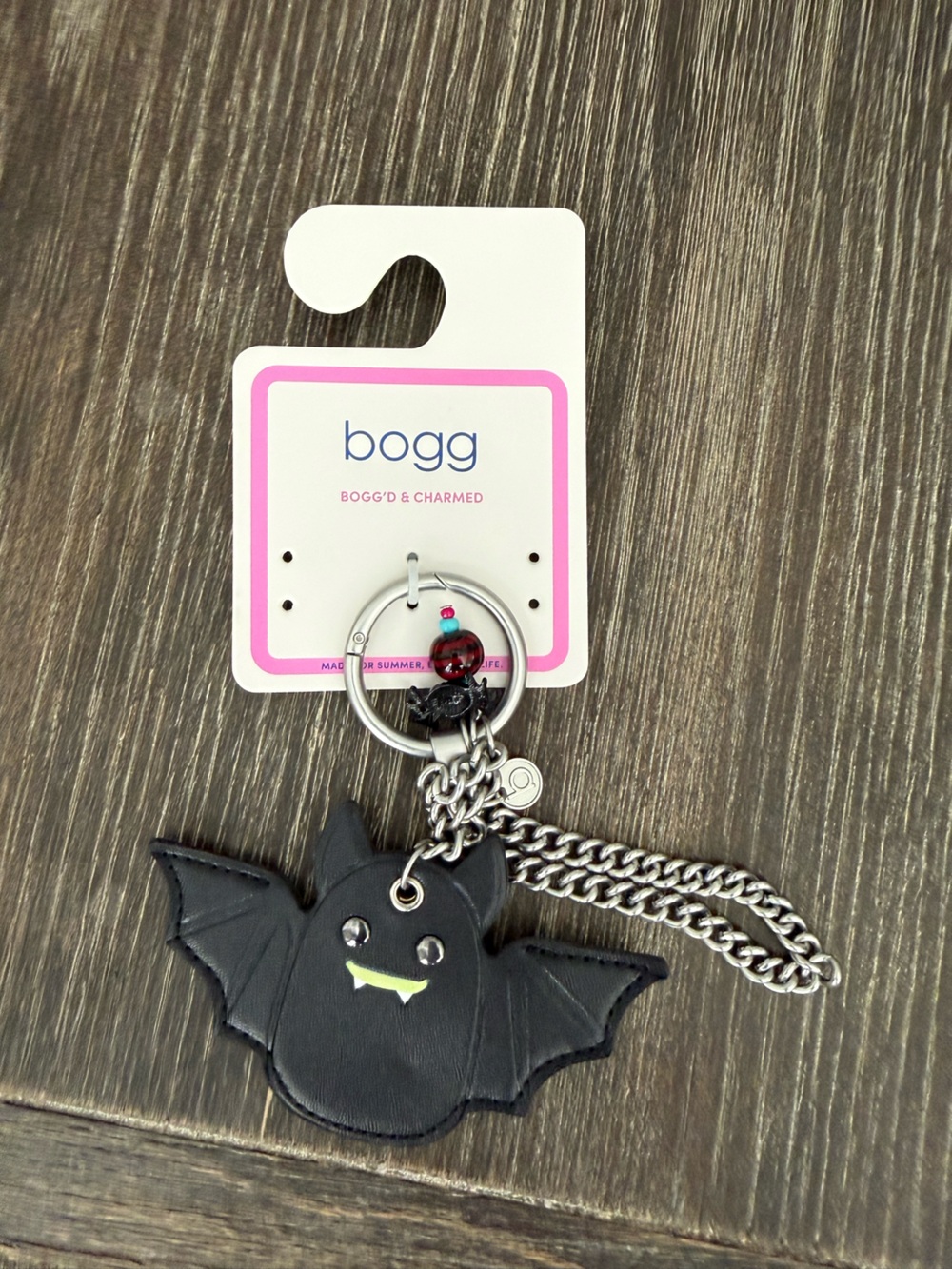 NWT Halloween Bat Bogg Bag Keychain